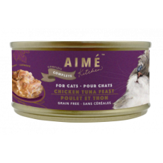 AIME KITCHEN - 滑雞蒸吞拿魚塊無穀物均衡主食貓罐頭 85g (需預訂)