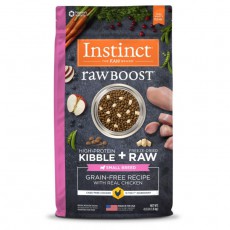 Instinct 無穀物+凍乾生肉粒系列 - 雞肉配方小型犬狗糧 4lbs (需預訂)