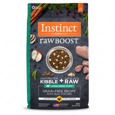 Instinct 無穀物+凍乾生肉粒系列 - 雞肉配方大型幼犬狗糧 20lbs (需預訂)
