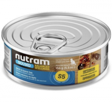 NUTRAM - S5 成貓老貓罐頭(雞肉+三文魚) 156g