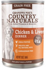 Country Naturals - 無穀物雞肉&雞肝狗罐頭 13oz (需預訂)