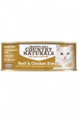Country Naturals - 無穀物角切牛肉&走地雞肉塊貓罐頭 2.8oz (需預訂)