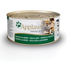 Applaws 貓罐頭 - 全天然肉絲湯汁系列 - 吞拿魚&紫菜 156g