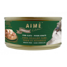 AIME KITCHEN - 上湯煮吞拿魚扇貝無穀物均衡主食貓罐頭 85g 